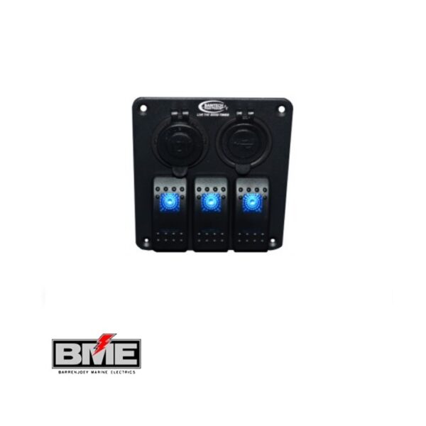 Baintech 3 Way Switch Panel (Blue LED)