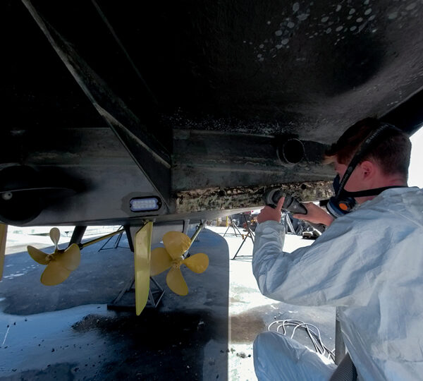 dynamic trimming control system installation - surface preparation