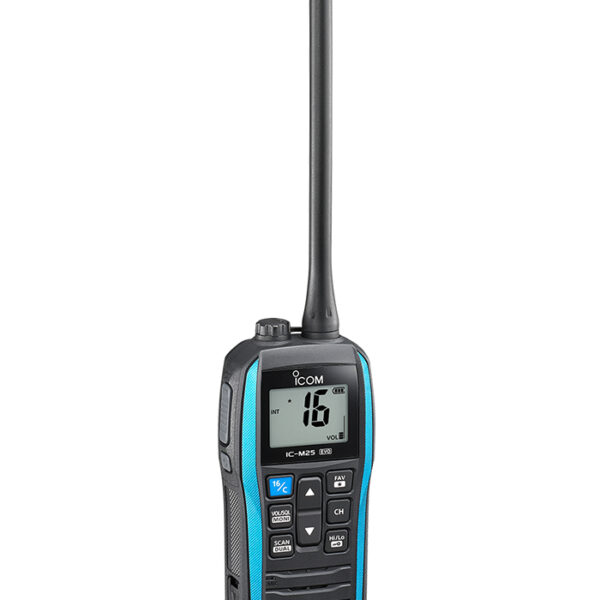 ICom IC-M25 Euro Buoyant VHF Radio with a Fresh Design for Marine Adventures