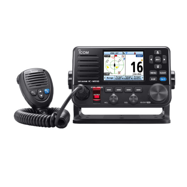 Icom IC-M510E VHF Marine Transiver Class-D DSC VHF Marine Radio with WLAN Function and built-in AIS Receiver & NMEA 2000