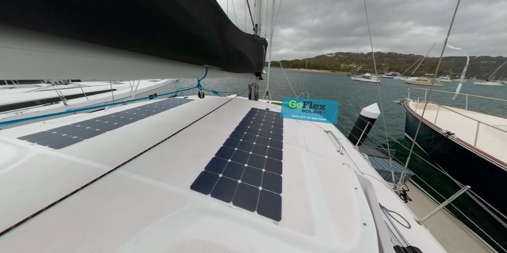 seawind refit project solar panel installation