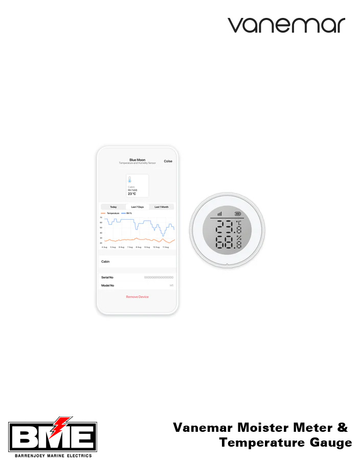 Vanemar Boat Moisture Meter And Temperature Gauge